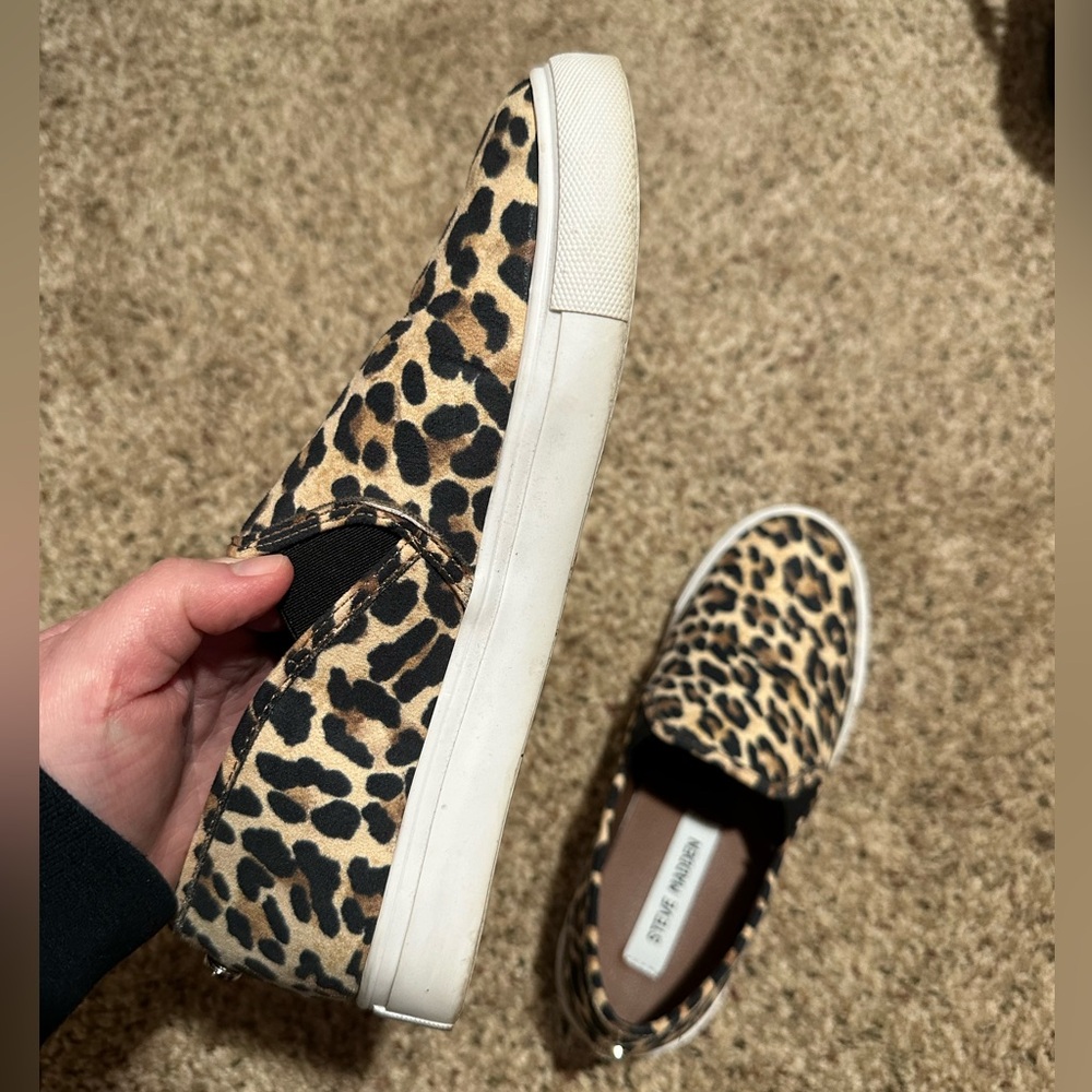 Steve Madden Cheetah Slip-On Shoes - Picture 4 of 5